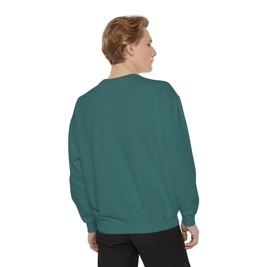 Be Authentic Sweatshirt — Inspirational Garment-Dyed Crewneck