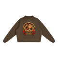 Essential Fleece Mock-Neck Crew Sweatshirt