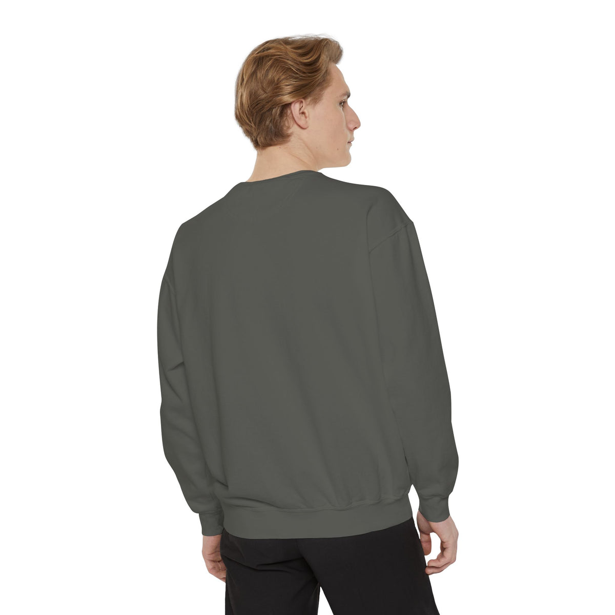 Be Authentic Sweatshirt — Inspirational Garment-Dyed Crewneck