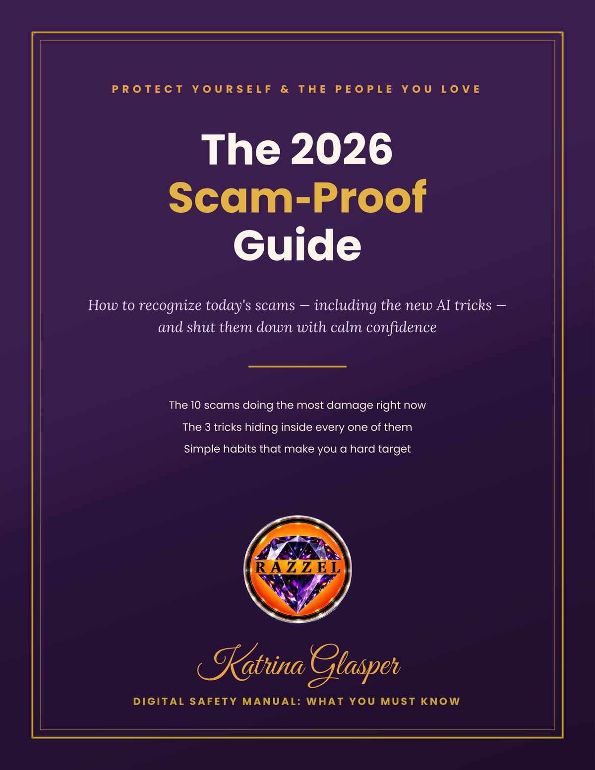 The 2026 Scam-Proof Guide by Katrina Glasper, cover