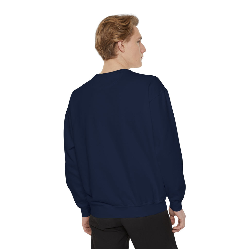 Be Authentic Sweatshirt — Inspirational Garment-Dyed Crewneck