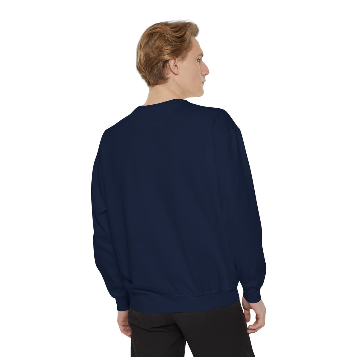Be Authentic Sweatshirt — Inspirational Garment-Dyed Crewneck